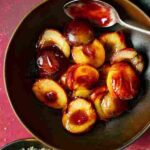 caramelized peaches