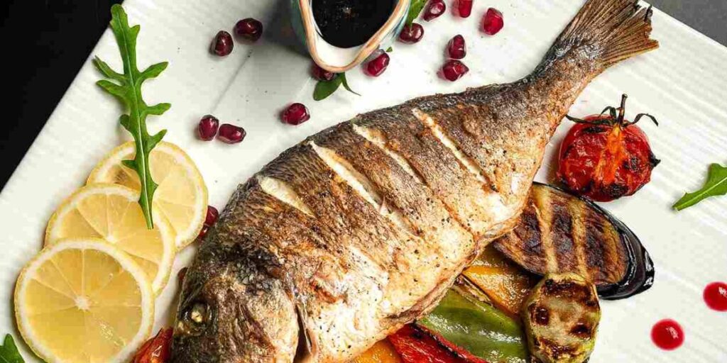 grilled sea bream orata