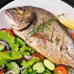 grilled sea bream orata