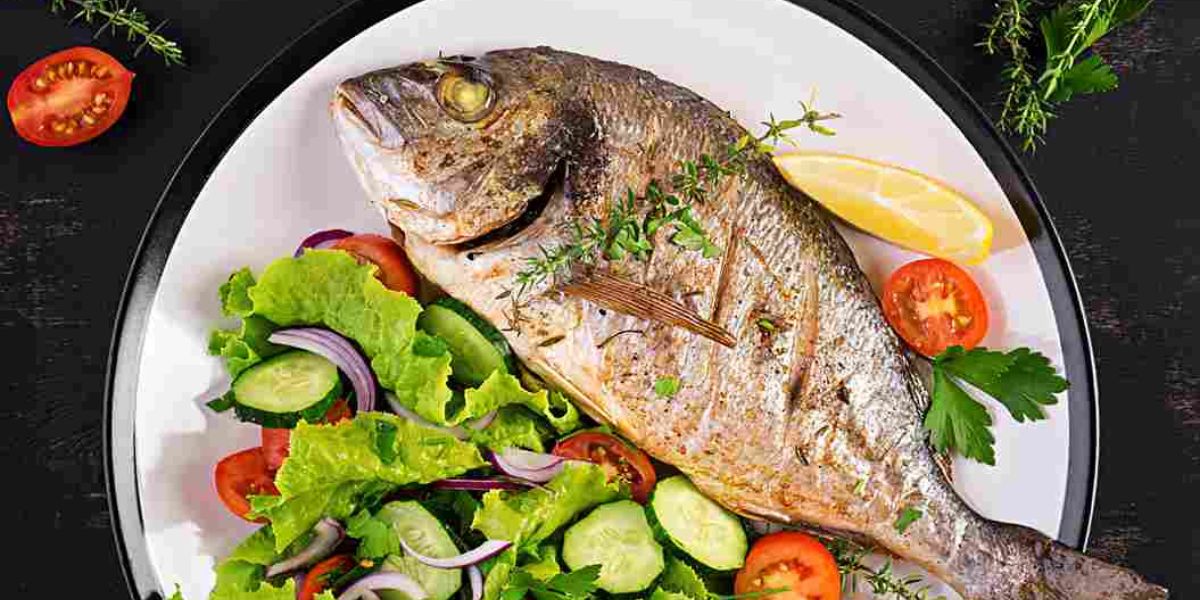 grilled sea bream orata