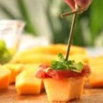 prosciutto melon skewers